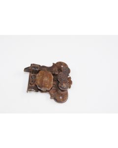 Offenes Schnappriegelschloss links, Beschläge, Eisen, 95mm, 90mm, Dornmass 30mm