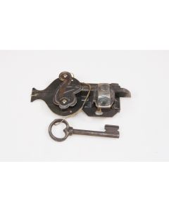 Offenes Schnappriegelschloss links, Beschläge, Eisen, 80mm, 145mm, Dornmass 35mm