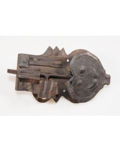 Offenes Schnappriegelschloss links, Beschläge, Eisen, 95mm, 160mm, Dornmass 45mm