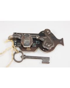 Offenes Schnappriegelschloss links, Beschläge, Eisen, 80mm, 160mm, Dornmass 50mm