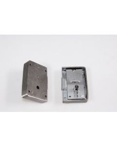 Kastenschloss ohne Stulp rechts, Beschläge, Eisen, 73mm, 50mm, Dornmass 25mm