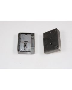 Kastenschloss ohne Stulp links, Beschläge, Eisen, 75mm, 55mm, Dornmass 30mm