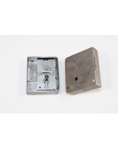 Kastenschloss ohne Stulp rechts, Beschläge, Eisen, 75mm, 60mm, Dornmass 40mm