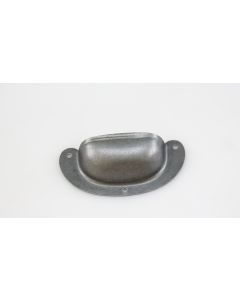 Muschelgriff, Beschläge, Eisen, 75mm, 35mm