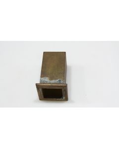 Zierhülse vierkant, Beschläge, Messing, 28mm, 28mm