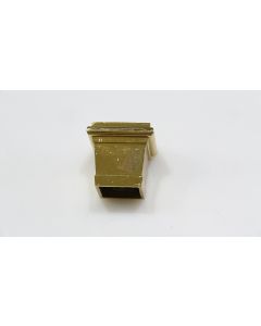 Zierhülse vierkant, Beschläge, Messing, 27mm, 27mm