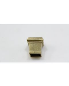 Zierhülse vierkant, Beschläge, Messing, 25mm, 25mm