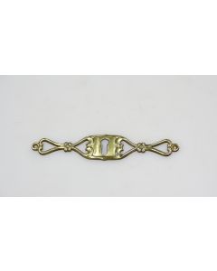 Schild, Beschläge, Messing, 125mm, 25mm