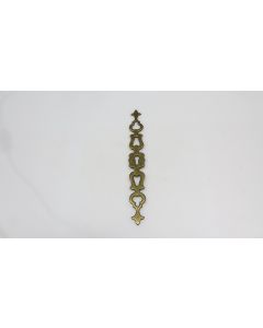 Schild, Beschläge, Messing, 200mm, 25mm