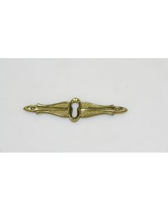 Schild, Beschläge, Messing, 100mm, 25mm