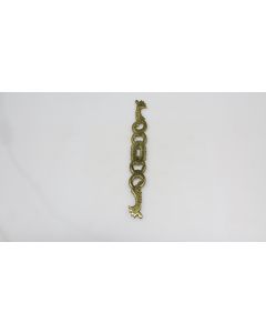 Schild, Beschläge, Messing, 195mm, 25mm