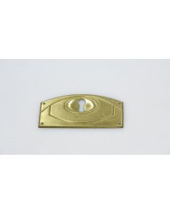 Schild, Beschläge, Messing, 85mm, 40mm