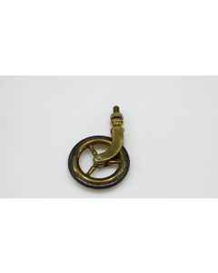 Teewagenrolle, Beschläge, Messing, 90mm, Durchmesser 65mm