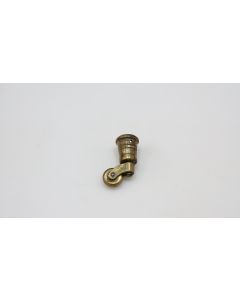 Stuhlrolle, Beschläge, Messing, 40mm, Kappe 14mm, Durchmesser 15mm