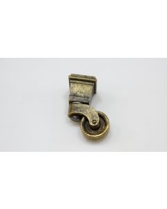 Stuhlrolle, Beschläge, Messing, 75mm, Kappe 28mm, Durchmesser 32mm