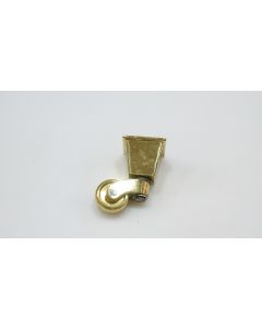 Stuhlrolle, Beschläge, Messing, 58mm, Kappe 25mm, Durchmesser 24mm