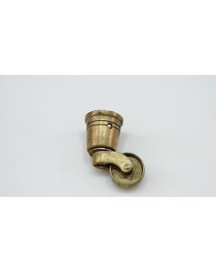 Stuhlrolle, Beschläge, Messing, 75mm, Kappe 30mm, Durchmesser 32mm