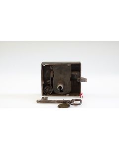 altes Kastenschloss, Beschläge, Eisen, Dornmass 45mm