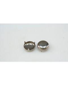 Stuhlbeinkappen 12 Stück, Beschläge, Nickel, 25mm