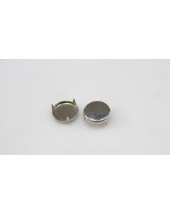 Stuhlbeinkappen 12 Stück, Beschläge, Nickel, 24mm