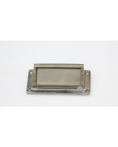 Etikettengriff, Beschläge, vernickelt, 93mm, 45mm