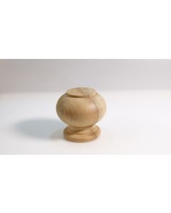 Möbelfuss, Artikel aus Holz, Holz, Nussbaum, 80mm, Durchmesser 87mm
