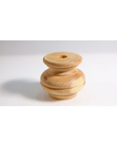 Möbelfuss, Artikel aus Holz, Holz, Tanne, 80mm, Durchmesser 91mm
