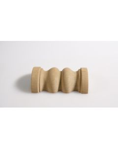 Zierelement, Applike, halbrund, Artikel aus Holz, Holz, Buche, 80mm, 50mm