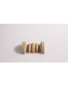 Zierelement, Applike, halbrund, Artikel aus Holz, Holz, Buche, 55mm, 40mm