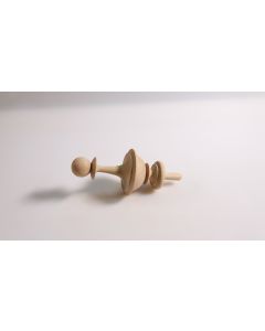 Holz Endstück Turm, Artikel aus Holz, Holz, Buche, 95mm, Durchmesser 50mm