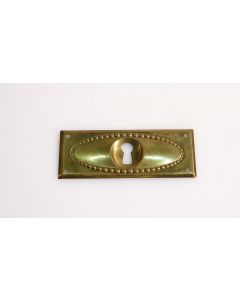 Schild, Beschläge, Messing, 85mm, 32mm