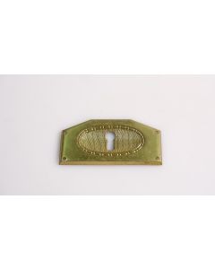 Schild, Beschläge, Messing, 75mm, 35mm