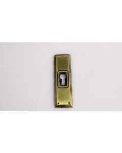 Schild, Beschläge, Messing, 75mm, 23mm