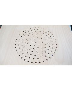 Stuhlplatte  gelocht, gewölbt 4mm Buche, Artikel aus Holz, Holz, 49cm, 49cm uni