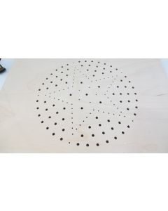 Stuhlplatte gelocht, flach, Artikel aus Holz, Holz, 45cm, 45cm uni