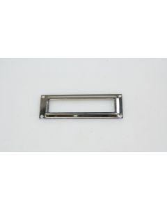 Etikettenrahmen, Beschläge, verchromt, 72mm, 24mm