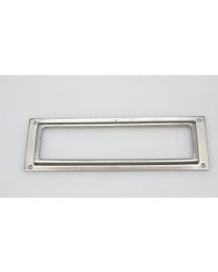Etikettenrahmen, Beschläge, verchromt, 78mm, 29mm uni