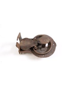 Truhenschloss Einzelstück, Beschläge, Eisen, Dornmass 110mm
