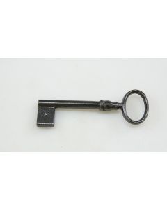 Schlüssel Rohling, Beschläge, Eisen, Halmlänge 42mm, Bart b 9mm l 12mm, Durchmesser 7mm