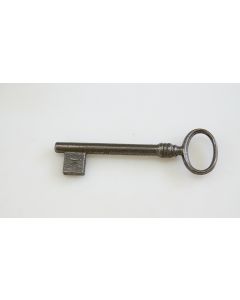 Schlüssel Rohling, Beschläge, Eisen, Halmlänge 57mm, Bart b 11mm l 13mm, Durchmesser 6mm