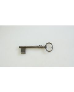 Schlüssel Rohling, Beschläge, Eisen, Halmlänge 50mm, Bart b 12mm l 15mm, Durchmesser 6mm