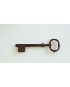 Schlüssel Rohling, Beschläge, Eisen, Halmlänge 70mm, Bart b 18mm l15mm, Durchmesser 7mm