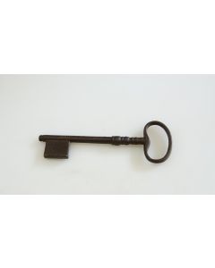Schlüssel Rohling, Beschläge, Eisen, Halmlänge 62mm, Bart b 20mm l 15mm, Durchmesser 6mm
