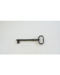 Schlüssel Rohling, Beschläge, Eisen, Halmlänge 57mm, Bart b 7mm l 10mm, Durchmesser 6mm