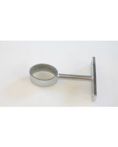 Schrankrohrhalterung, Beschläge, vernickelt, 90mm, 25mm