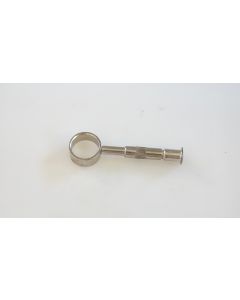 Schrankrohrhalterung, Beschläge, vernickelt, 80mm, Durchmesser 19mm