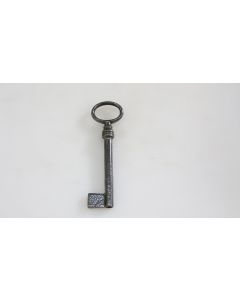 Schlüssel Rohling, Beschläge, Eisen, Halmlänge 53mm, Bart b 10mm l 12mm, Durchmesser 6mm