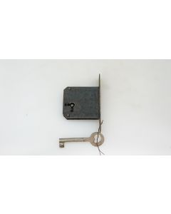 Einsteckschloss links, Beschläge, Eisen, Stulp L 75mm B 14mm, Kasten L 42mm B 45mm, Dornmass 35mm