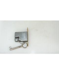 Einsteckschloss links, Beschläge, Eisen, Stulp L 70mm B 12mm, Kasten L 35mm B 47mm, Dornmass 35mm