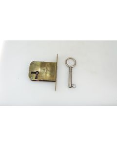 Einsteckschloss links, Beschläge, Eisen, Stulp L 70mm B 10mm, Kasten L 35mm B 50mm, Dornmass 35mm